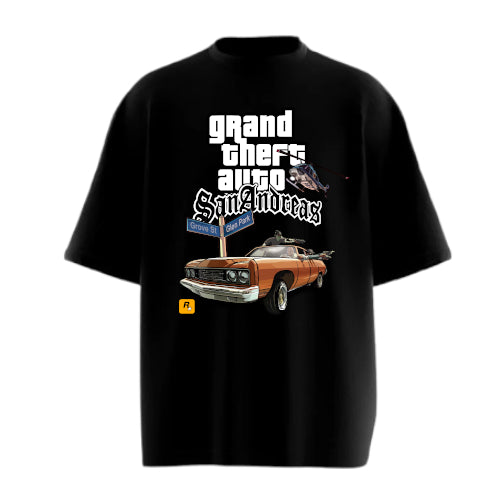 GTA San Andreas -3 Oversize Tshirt