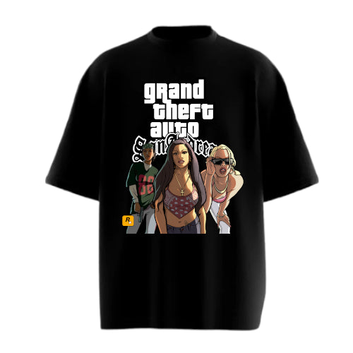 GTA San Andreas - 5 Oversized Tshirt